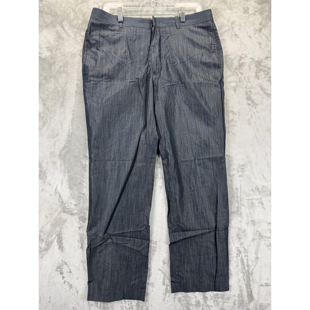 INC International Concepts London Mens 33x32‎ Charcoal Grey Crosshatch Pants